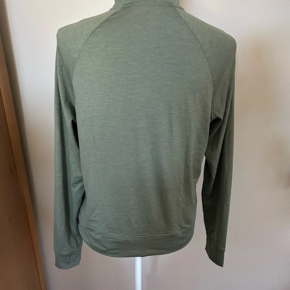 NWT REI CO-OP Lightweight Half-Zip Pullover in Olive Green Sz S - Picture 5 of 7